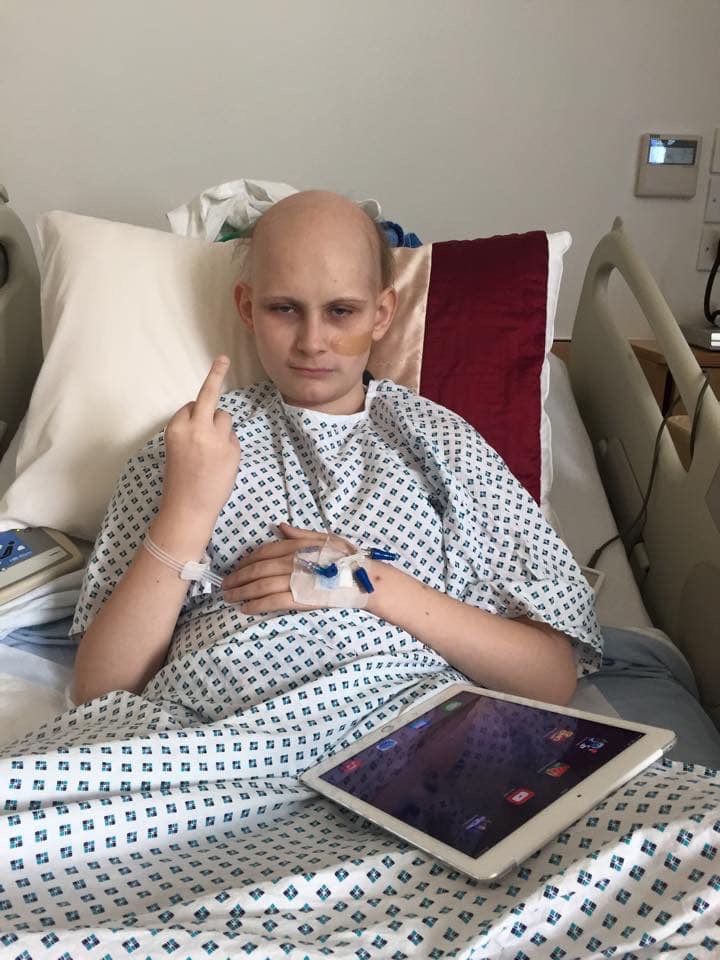 GunnersWish's tweet photo. World cancer day ...... fuck you cancer!!!!.     @GunnersWish @Riddim11    Dylan Gunner my hero. 🎗🎗🎗🎗🎗 https://t.co/db4EV0LB1Q