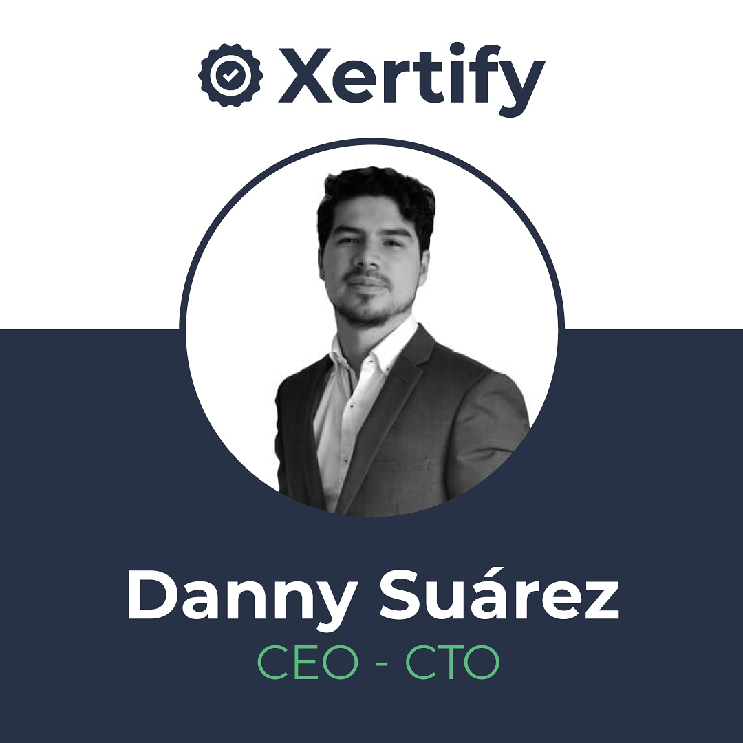 xertifyco's tweet photo. 💡¡Conoce hoy a nuestro CEO @dannysuarez !
•
Su responsabilidad es esforzarse para que todas las áreas de #Xertify trabajen conjuntamente y en armonía. Su liderazgo es fundamental para que todos los miembros del equipo se dirijan en la misma dirección.
#CEO #CTO #Founder https://t.co/QM9nrscqvi