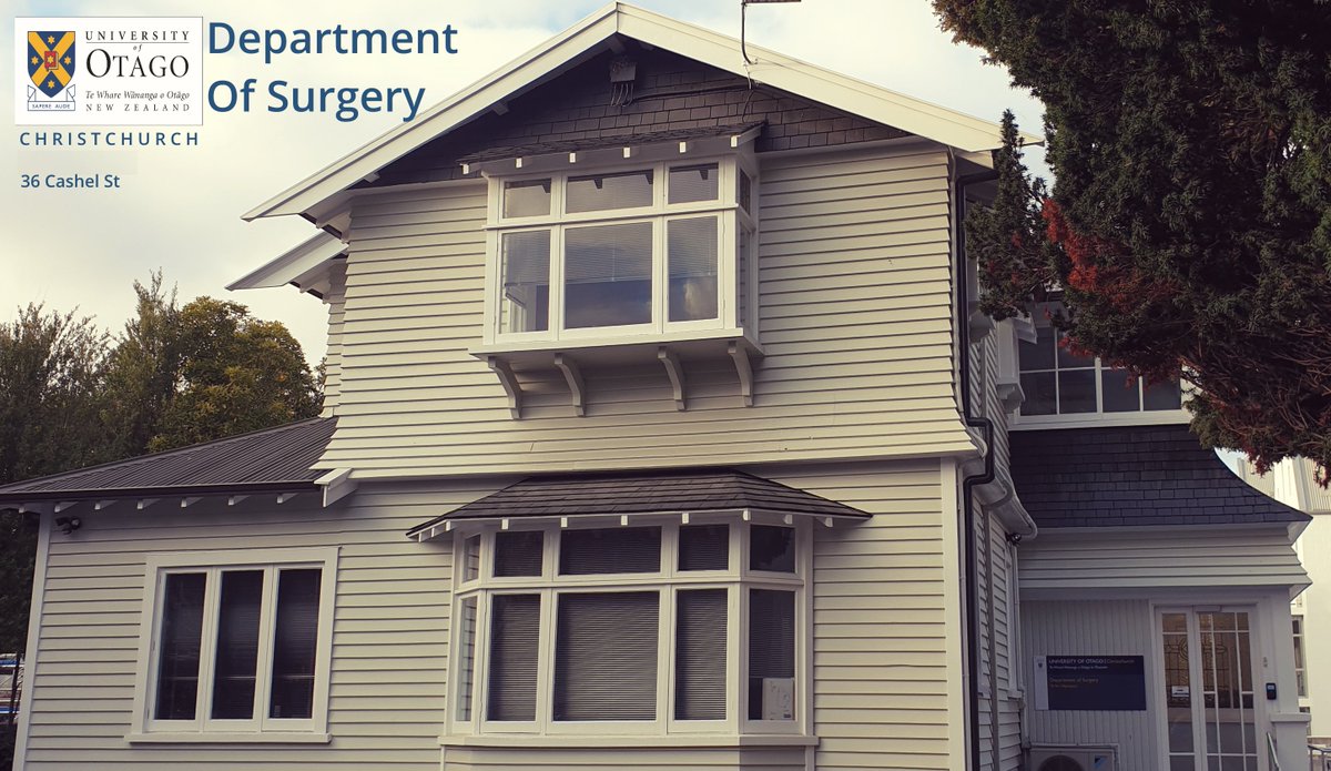 Dept Surgery & Critical Care University of Otago tweet media