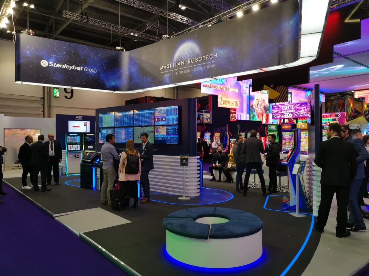 FocusGamingNews's tweet image. DAY 1️⃣ ICE LONDON @ICE_London_Talk #MagellanRobotech @EvoLiveCasino  @notevalidators @SlotsRtg #icelondon #icelondon2020 #intothefuture