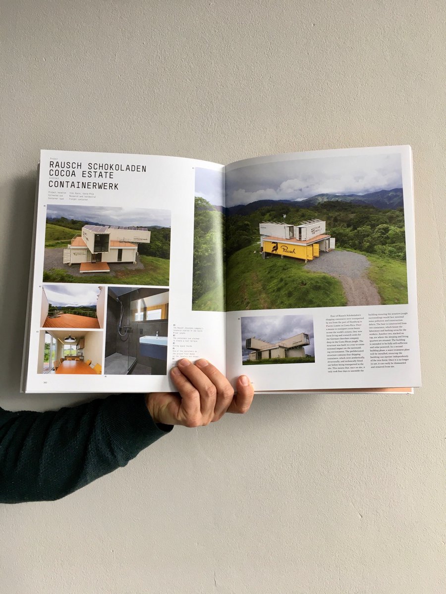 We are very happy to get a page in the new edition of the #Containeratlas 
This book is dedicated to #containers and considers them as perfect building block for #temporary and #modular structures. 
#containerwerk #RauschSchokolade #selfsustainable #containerarchitecture