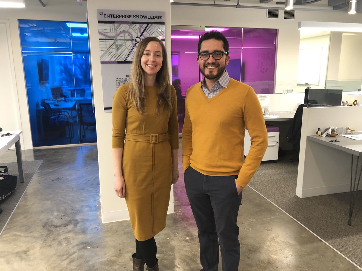 Kristin and Gui posing in yellow.