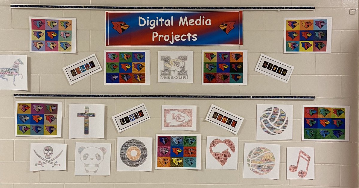 MrsKThomason's tweet photo. Check out these outstanding 8th Grade Digital Media Projects. @CMSCardinals @ClintonMoCards https://t.co/EQTAuI7aPR