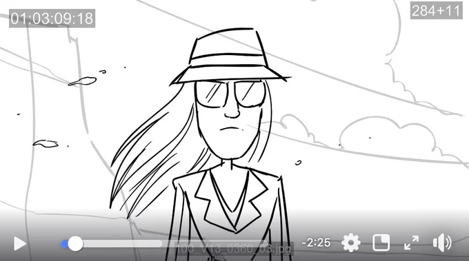 There's a video about the making of the Axl Rose episode of New Looney Tunes and some board panels I drew show up
We didn't have a complete design for Axl when I boarded the episode so he looks different in the animatic XD 