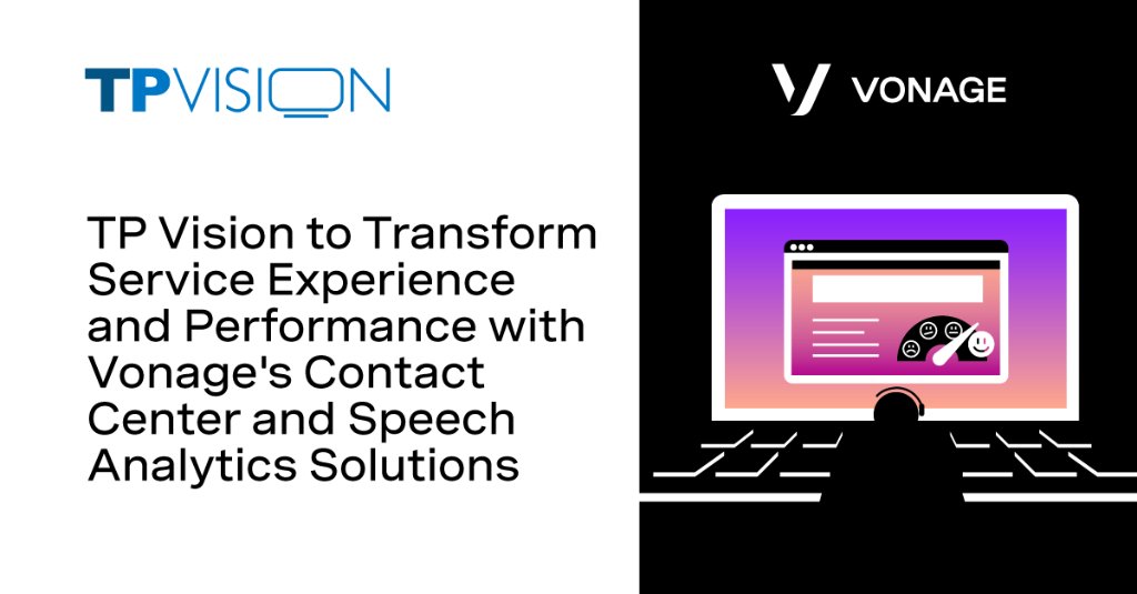 We look forward to seeing <a href="/TPVision/">TP Vision</a> enhance its customer satisfaction with our #cctr and Conversation Analyzer solutions. bit.ly/2OrUfey #CX