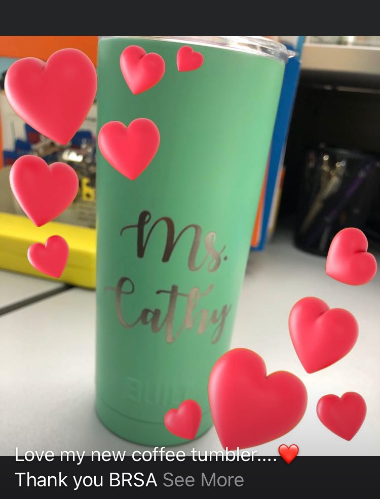 Love my new coffee tumbler..... 😍 Thank you Mr. Garcia🤗