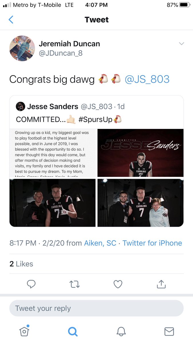 SuperboyJohnson's tweet photo. Here is #USCAiken student Jeremiah Duncan’s (@JDuncan_8) final tweet before he passed away. Jeremiah (JD) lost his life due to gun violence. 😔💔🙏🏽 #RIPJD #RIPJeremiahDuncan #RIPJeremiah CC: @USCAiken @USCAComm @pacertimes @WJBF @wis10 @AUG_Chronicle @aikenstandard https://t.co/NfyQMN2jlR