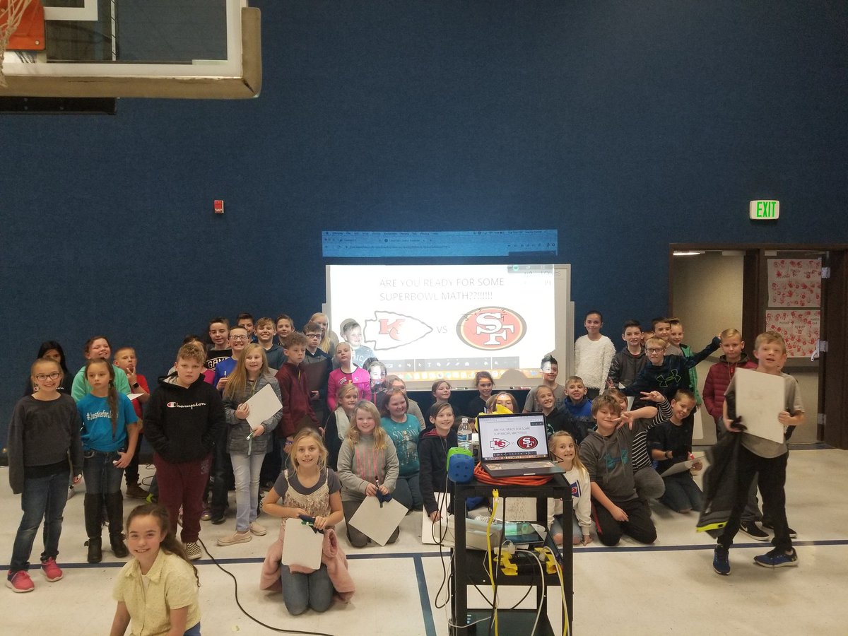 k_swinn's tweet photo. We had a superbowl math review lesson today.  Our students had a great time!! #SevierSDStrong https://t.co/TozFSEPxWL