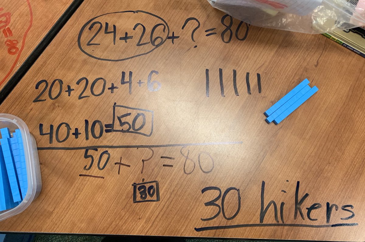 moniquedp11's tweet photo. Ms. Sellards’s 2nd grade Knights represent and solve multi-step story problems. @mossmanelem #mathismessyfun #mosslearns #ccisdlearns https://t.co/UE4lttcI9a