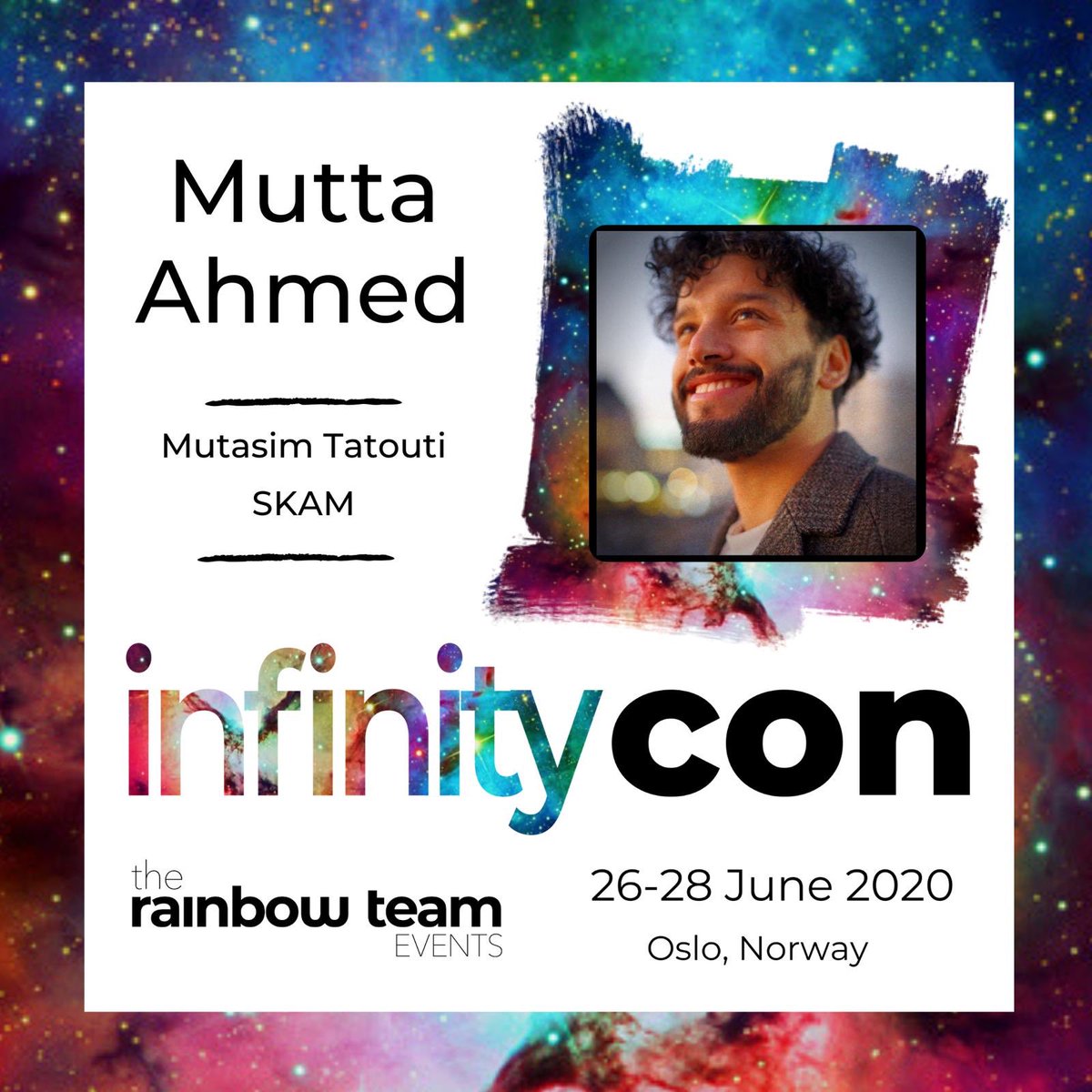 EuroConNet's tweet photo. GUEST ANNOUNCEMENT #InfinityCon #MuttaAhmed #SKAM #Oslo #Norway #TheRainbowTeamEvents 

https://t.co/Dc6pNffjIe

@thertevents https://t.co/eHdrjI5SFk