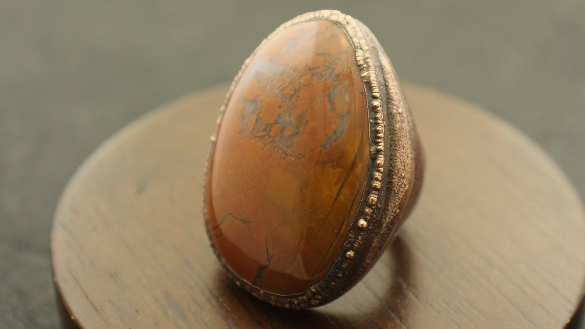 AlchemyCopper's tweet image. ESCALANTE - Jasper-Agate and Copper Statement Ring - Signature Series - Hand Collected Agate - Custom Cut Cabochon - Size 9 - SR2002 etsy.me/2Ru8CAS #jewelry #ring #copper #statementring #etsysale #copperelectroformed #ValentinesDayGifts #smallbusiness  #SmallBiz