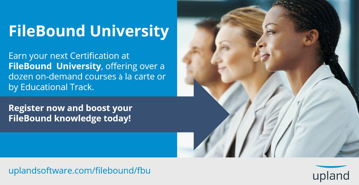 FileBound's tweet image. FileBound University has been relaunched for 2020! We're offering over a dozen convenient online courses to help you boost your FileBound knowhow. Info here: bit.ly/2GTfOR1 #FileBoundU