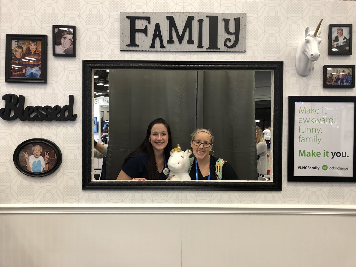 MrsMAPate's tweet photo. We are all family at TCEA, come see @LocknCharge and get your picture with the unicorn!! https://t.co/bA7k48lCrR
