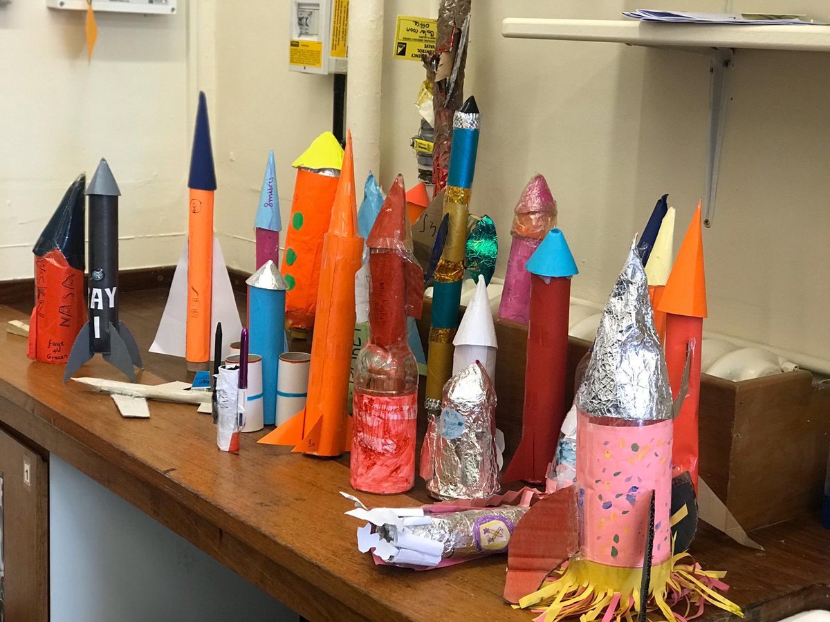 RBHSScience's tweet photo. Year 7 STEM Week 2: The topic for this week was “Apollo 11 - First Man on the Moon”. The week consisted of the students experiencing the Apollo 11 journey, creating their own NASA badges and creating and flying their own rockets! 🚀🌑✨ #RBHS #RiviScience #Space #Apollo11 https://t.co/yK8wcHzljc