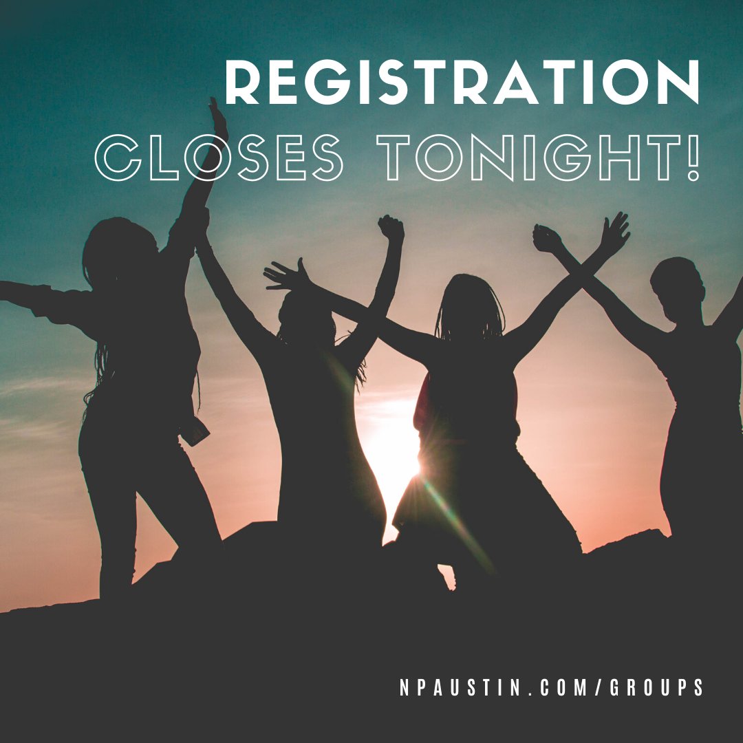 northpoint_ch's tweet photo. 11:59pm

That's what time groups registration closes tonight!  You only have a few hours left, don't miss out on joining a group at Northpoint this spring!
https://t.co/UjUQPbal9R https://t.co/nFr2lgkhQ4