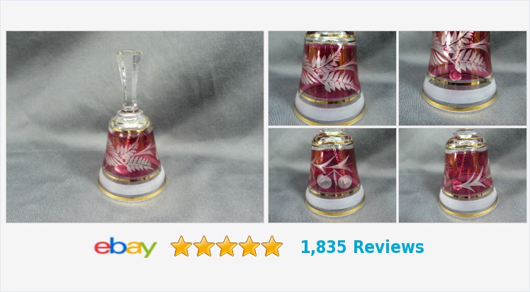 EtagereAntiques's tweet photo. Vintage Ruby Flashed Bell Clear Glass Leaves Cherries Berries #eBay #vintage #gotvintage #rubyflashed #bell #homedecor #collectible #glassbell #rubyred #vintagebell 
https://t.co/Tx2hLiyBUj
(Tweeted via https://t.co/nQi0oquTl3) https://t.co/ZShjWczSMN
