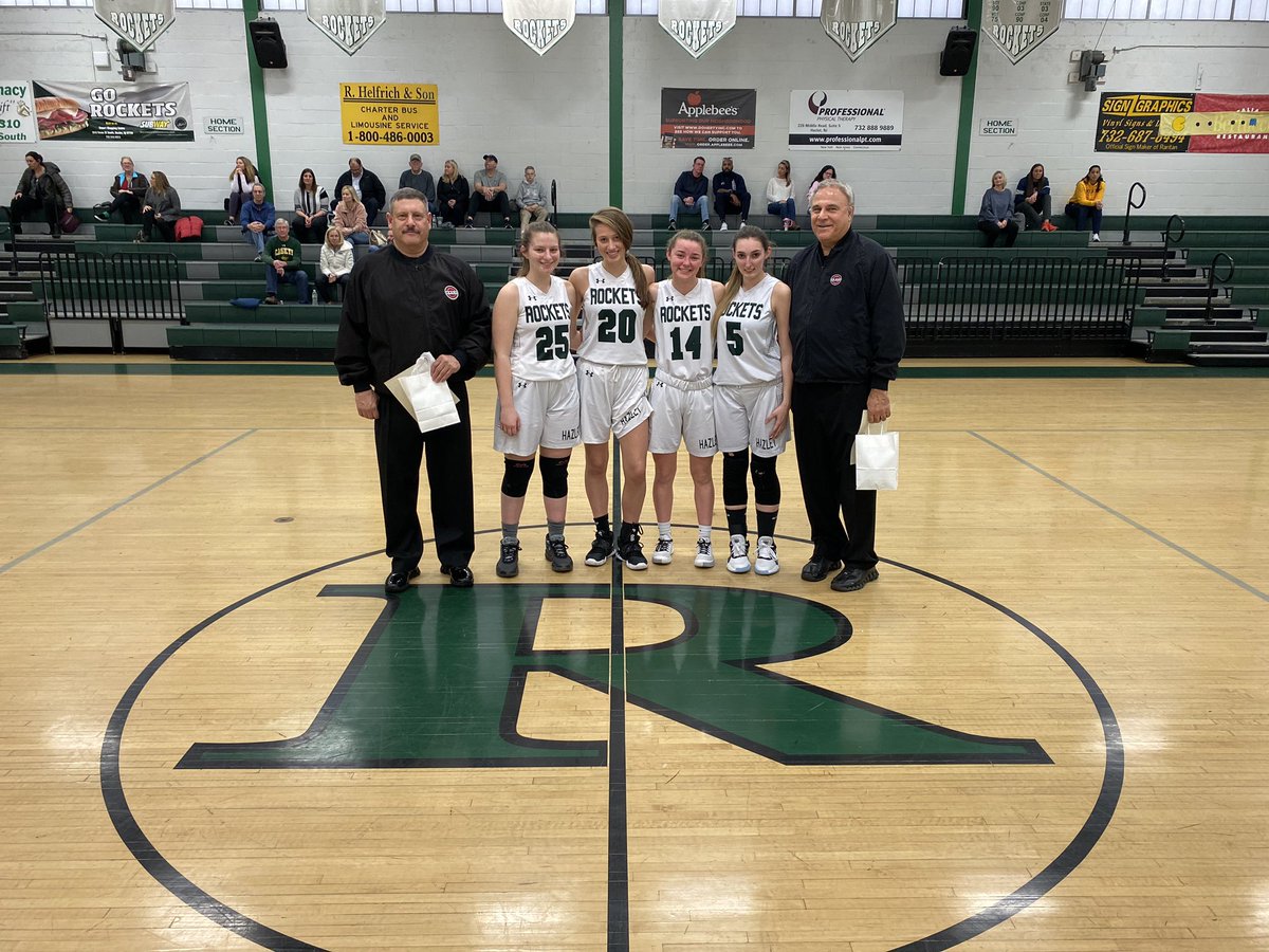 RaritanSports's tweet photo. Raritan High School girls basketball with our captains, and our Seniors, presenting certificates to our officials tonight to recognize their efforts during the NJSIAA Officials appreciation week.  #NJOfficialsRule #OfficialsAppreciationWeek @NJSIAA https://t.co/dkjP0hhGse