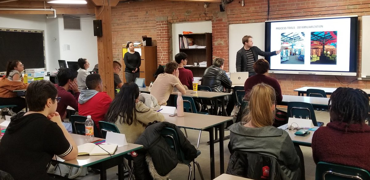 So excited to start the dual credit Foundations of Design course @CentreHigh in partnership with <a href="/AthabascaU/">Athabasca University</a>. Watch for amazing photos of some great learning!