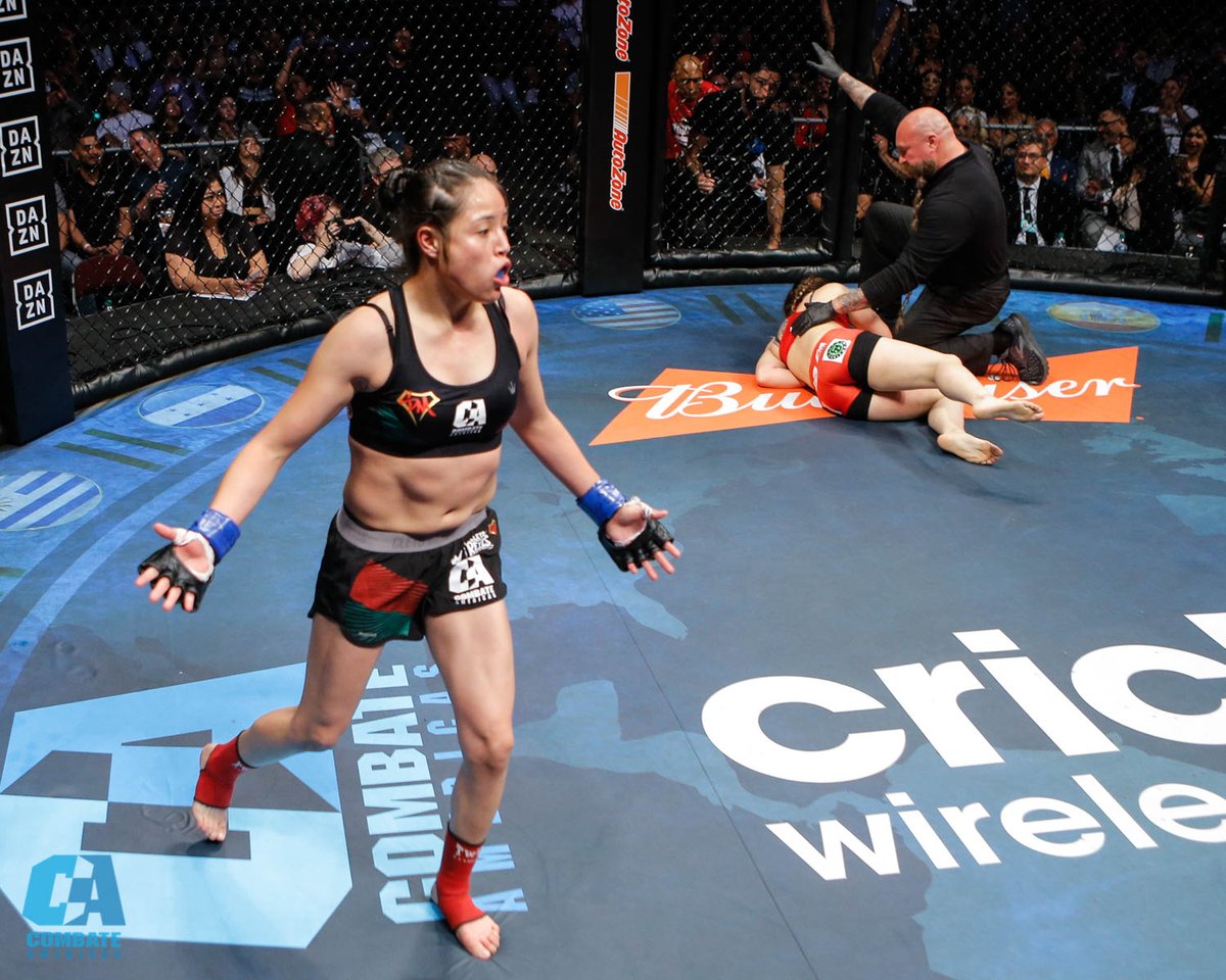 combateglobal's tweet photo. The Avengers have nothing on @melyfabulus. Our female fighter of the week is our first women's World Champion. Melissa "Super Mely" Martinez is ranked #1 pound for pound in Mexico, and #2 in Latin America. 

#WomenFighterWednesday https://t.co/BuV5kLNq9r