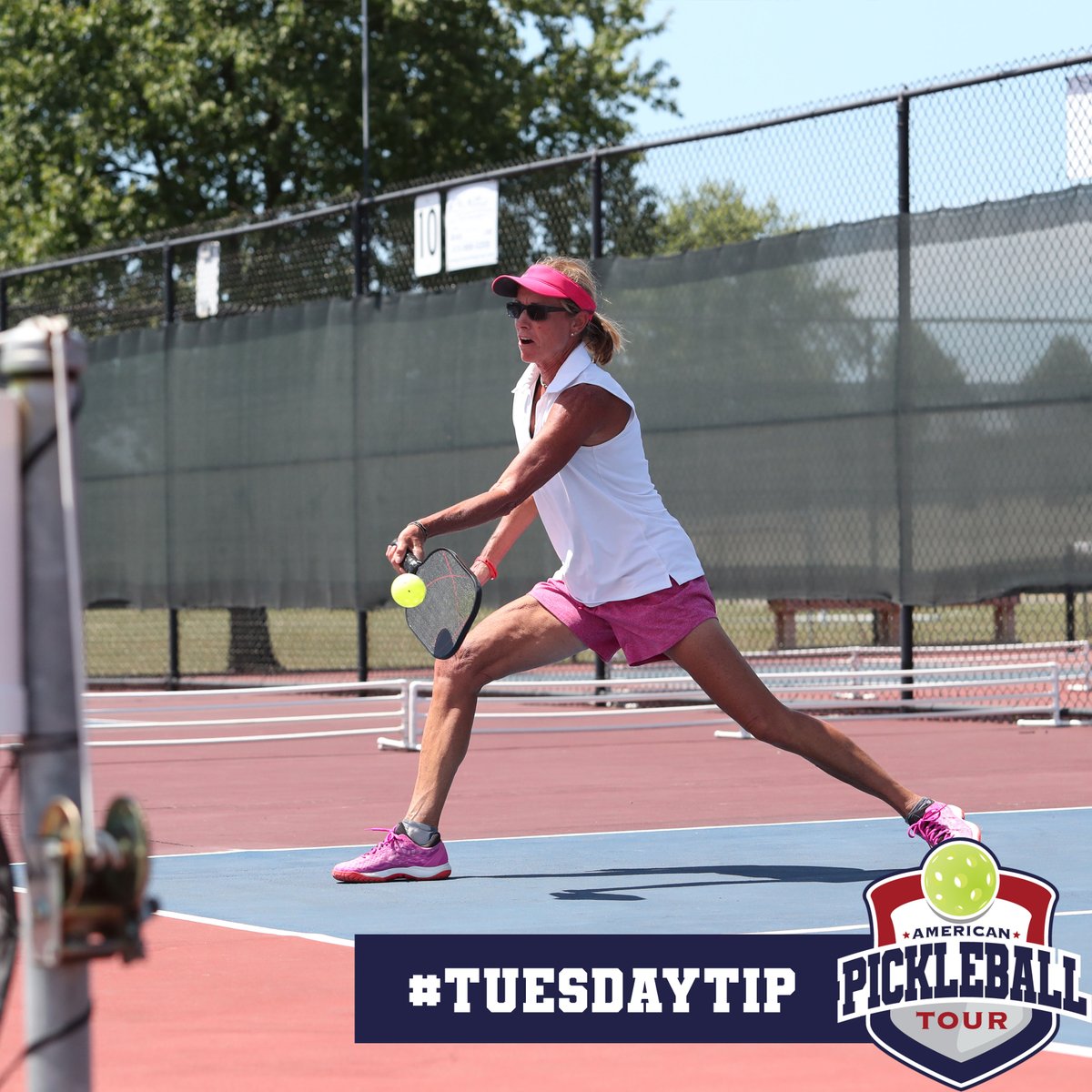 Today's #TuesdayTip: Learning how to dink! 🏓 Don't have a strong shot? Use your strategy! A dink is when the player delivers a soft, short drop shot that goes over the net and into the opposing player's non volley zone. Check back every Tuesday for more tips like these!