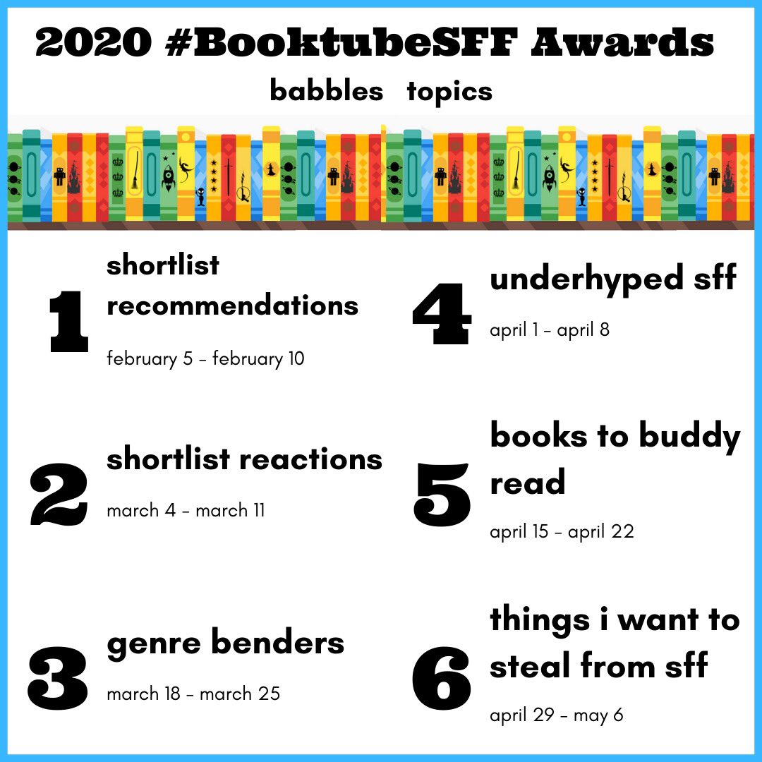 booktubesff's tweet photo. The Babbles are BACK!!! 🎉

Engage with the #BooktubeSFF community by posting on Instagram Stories, Twitter, Discord, Book Bloggers and Booktube!! We can’t wait to discuss with y’all! https://t.co/xVQsE3eTan