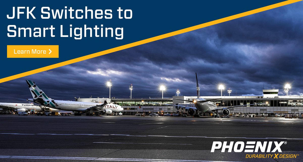 PhoenixDxD's tweet photo. Check out how JFK’s switch to smart lighting increased safety and security, eliminated maintenance and decreased glare.
https://t.co/KPOedFlEu8 https://t.co/L0JzotZ4zQ