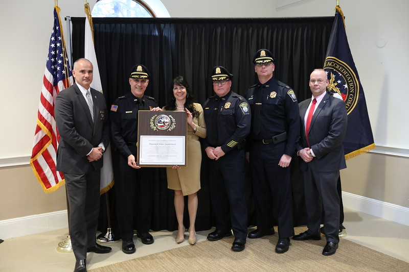 MassAccred's tweet photo. The Commission unanimously voted to award @Plymouth_Police Accreditation today! Congratulations to Chief Botieri, Accreditation Manager Captain Flynn and the entire Department for their hard work and dedication #massaccred https://t.co/19Q8oBnCtd