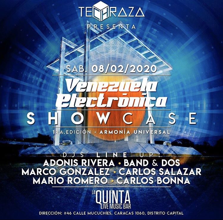fusiblelive's tweet photo. #VenezuelaElectronica vuelve por todo lo alto este sábado 8 de febrero en #LaQuintaBarLiveMusic con un line up de lujo @veneelectronica #ElFusibleTeConecta #ShowCase #Techraza https://t.co/USk1RZba8L