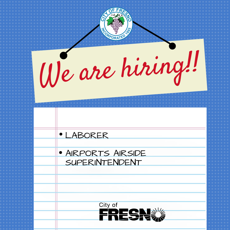Position: Laborer
Filing deadline: February 10, 2020

Postion: Airports Airside Superintendent
Filing deadline: February 18, 2020