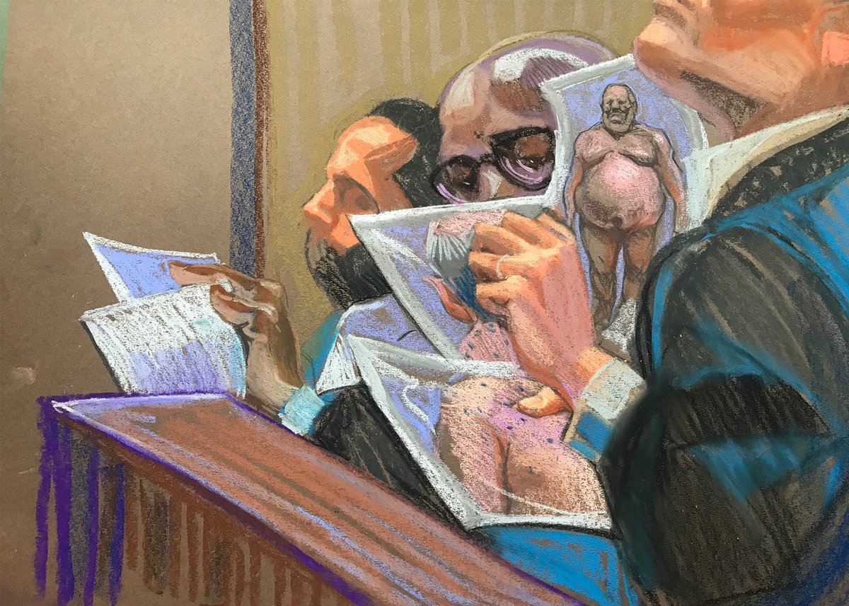 JUST IN: Jurors viewed nude photos of movie mogul #HarveyWeinstein. The pictures were not displayed in a way that anyone could see. Tune in for the latest updates. court.tv/live