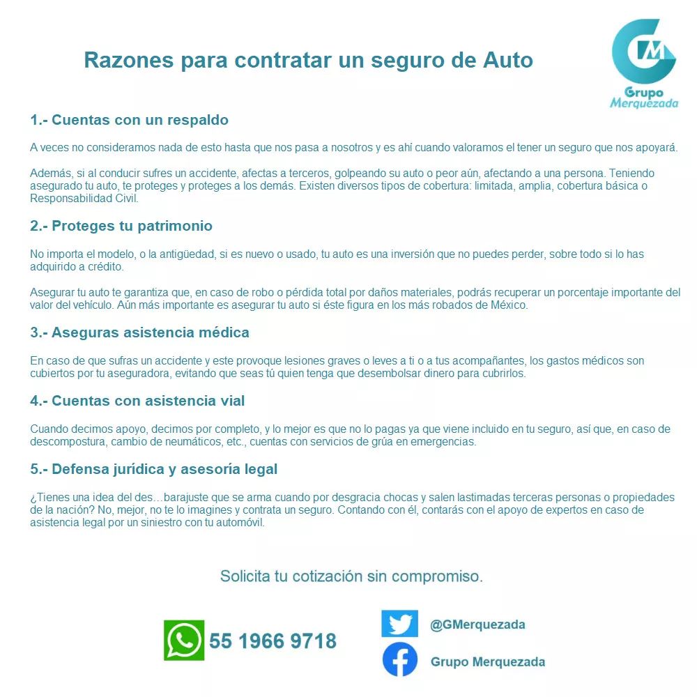GMerquezada's tweet image. 5 razones para asegurar tu auto! #seguros #segurosdeauto #autosnuevos #autosusados #SegurosyBanca #protegetuauto #proteccion #autoseguro #broker #poliza