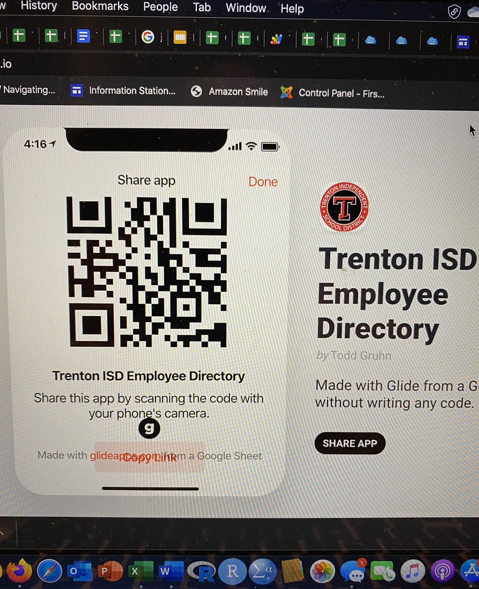Working on a project with <a href="/glideapps/">Glide</a> at #TCEA! Make an app in minutes using <a href="/googlesheets/">Google Sheets</a>! Ty <a href="/travistrue/">Travis True</a> and <a href="/TCEA/">TCEA</a> Lots of ideas here! #TCEA2020 #EdTech #EdTechLeadership <a href="/rtuckerTISD/">Rachael</a> <a href="/coyoteroad/">Brenda Hines</a>