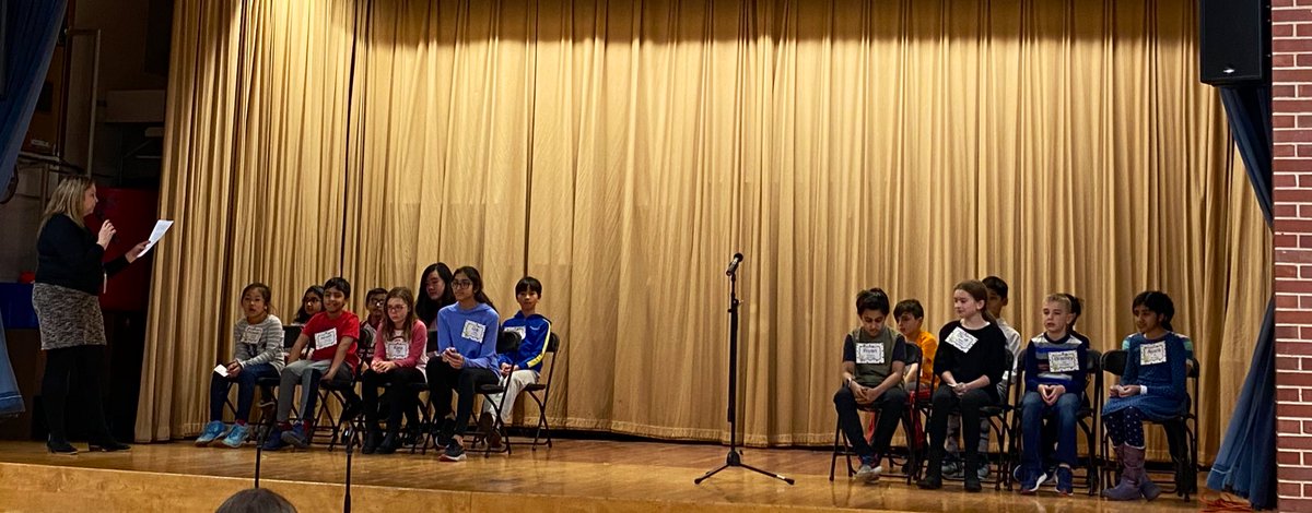 CCSD181's tweet photo. The District Spelling Bee is kicking off! Congrats and good luck to all participants! #d181bee https://t.co/YHONlSoATC