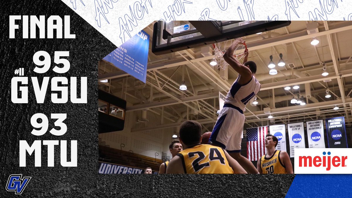 gvsubasketball's tweet photo. LAKERS WIN!!!🔥

Lakers come back to beat Michigan Tech in overtime!

Ferguson: 26 pts | 3 ast
JVT: 25 pts | 2 st
Gassman: 20 pts 

#AnchorUp🏀 https://t.co/urJuQokxOR