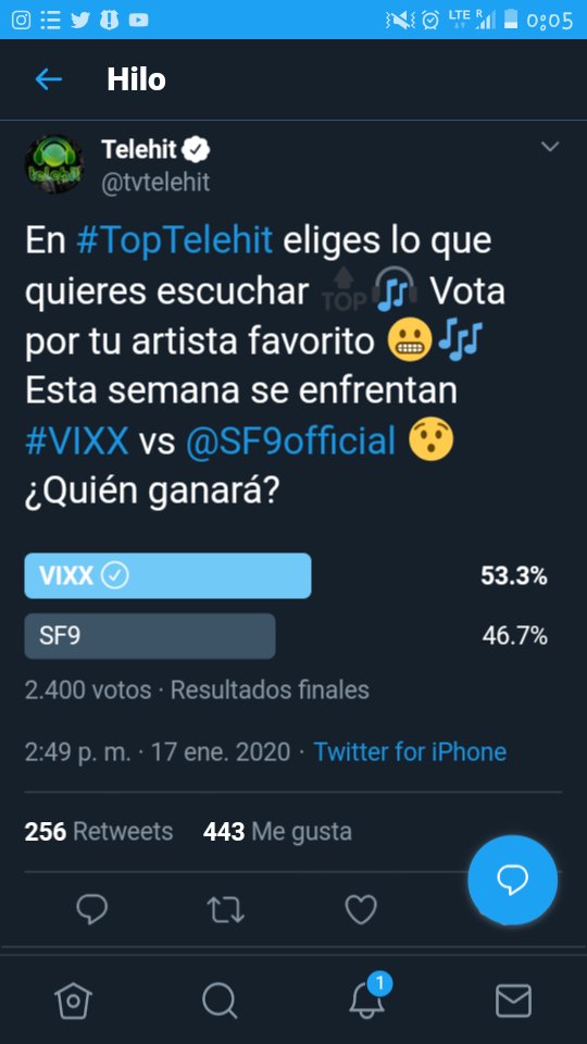 PinKeo0630's tweet photo. @tvtelehit
#TopTelehit
A ver amigos que pasó? No que tenian que poner a Vixx? https://t.co/O5j8PEfA89