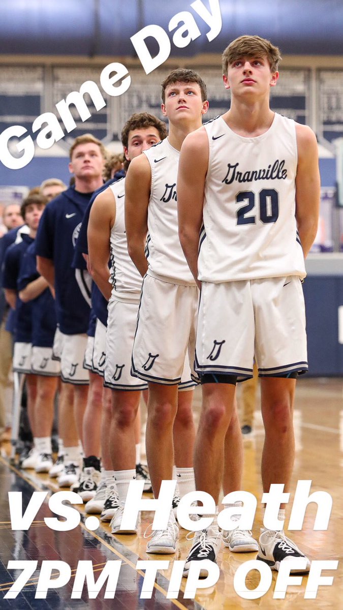 Granville Basketball |🏀

Licking County League 

🆚Heath Bulldogs 

🗓 Friday January 24th

⏰7pm

📍Granville High School

⚪️ <a href="/GvilleSS/">GVILLE STUDENT SECTION</a> WHITE OUT⚪️

#BlueAces♠️