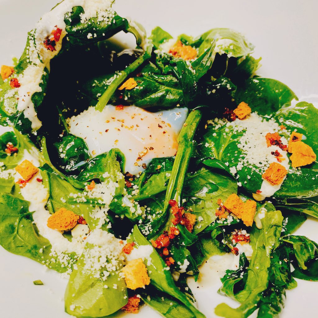 Ys O2 ワイエスオーツー 名寄星空雪見ほうれん草 茎が甘くてえぐみがないんです 雪見ほうれん草 寒締め 旨味凝縮 シーザーサラダ Yso2 札幌グルメ やさし