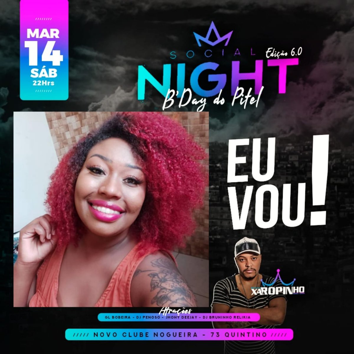 Vem que é mídia!

#EuVouPraSocialNight 
#socialnight