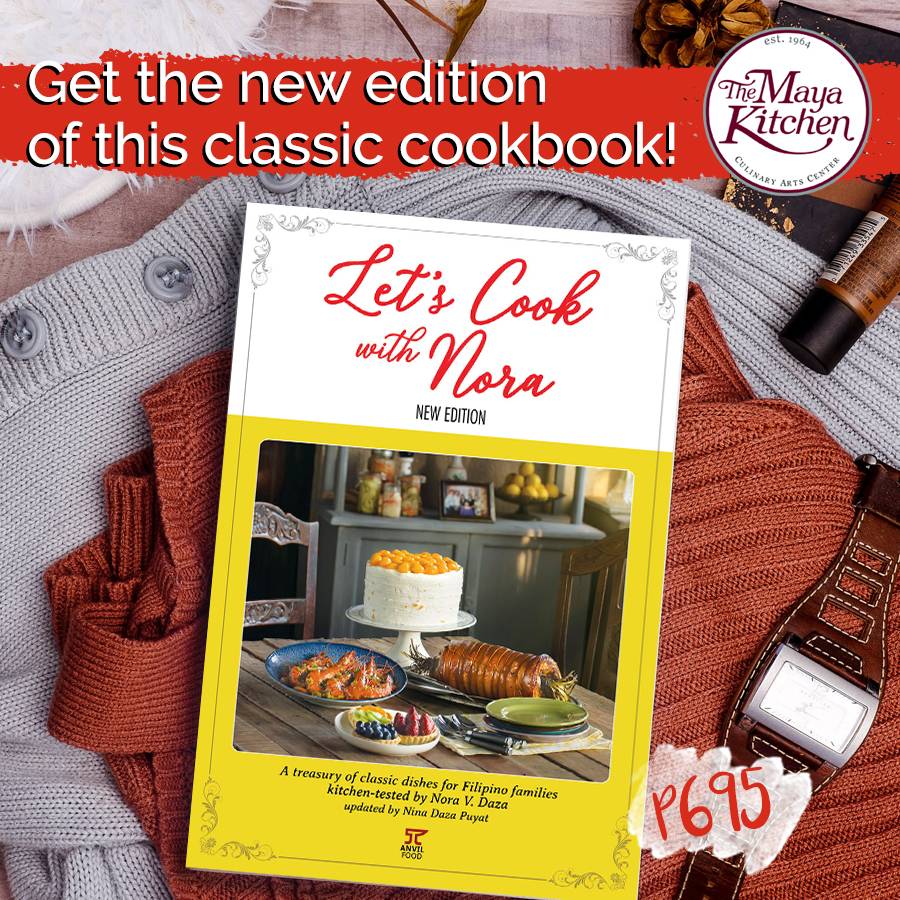 TheMayaKitchen's tweet photo. Level up your cooking skills this 2020! Let this classic cookbook by culinary legend Nora Daza as updated by her daughter and accomplished food writer Nina Daza Puyat give you a head start.

Get your copy here: https://t.co/6K6cdKBAj9 https://t.co/2HPbLzealf