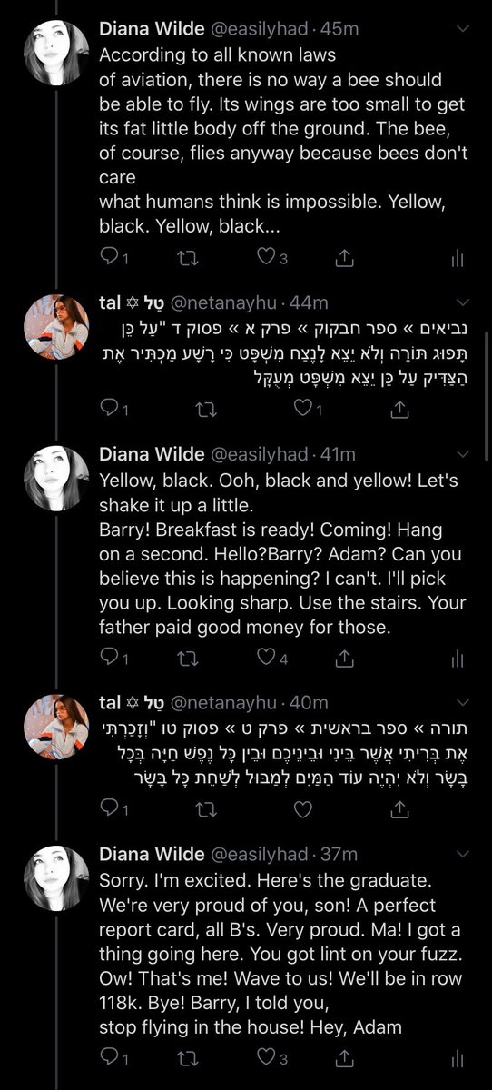 Diana Wilde On Twitter Tweeted The Bee Movie Script At A Zionist