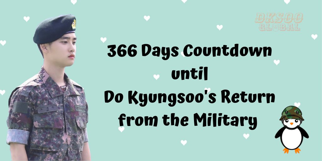 𝟯𝟲𝟲 𝗗𝗮𝘆𝘀 𝗖𝗼𝘂𝗻𝘁𝗱𝗼𝘄𝗻Join us as we prepared a countdown for Kyungsoo's Return from the Military  Let's boost his discography! Every day at 12 AM KST! See you  #366DailyDoseOfKyungsoo #디오  #도경수  #엑소  #DOHKYUNGSOO  #DOKYUNGSOO  #都暻秀  #EXO  @weareoneEXO