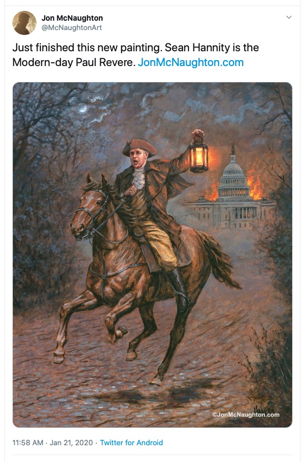 Another entry in the series: The latest Jon McNaughton painting on one side — and North Korean state “art” on the other side.