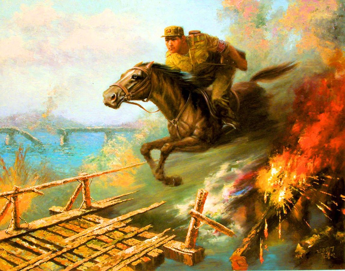 Another entry in the series: The latest Jon McNaughton painting on one side — and North Korean state “art” on the other side.