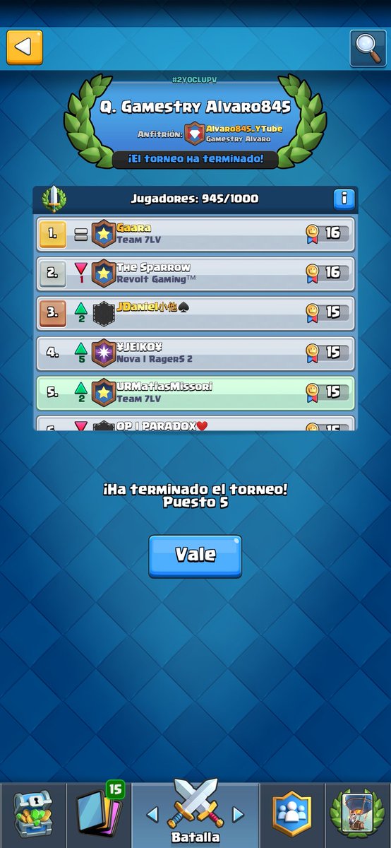 MatiasMissori2's tweet photo. Por jugar el bracket para la clasificatoria de #Gamestry en el canal de @Alvaro845 🤗 https://t.co/hkKZmkpGaN