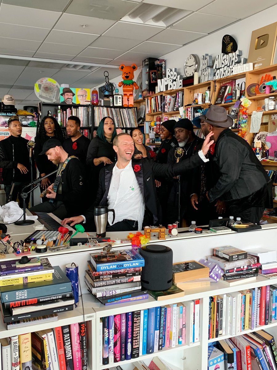 Coldplayxtra On Twitter Coldplay Recording Tiny Desk For Npr