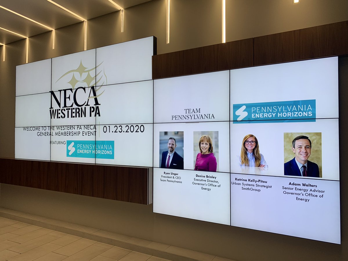 Enjoying an event in Pittsburgh this evening with labor and energy professionals.  Thanks PA NECA for hosting this discussion. #paenergyhorizons