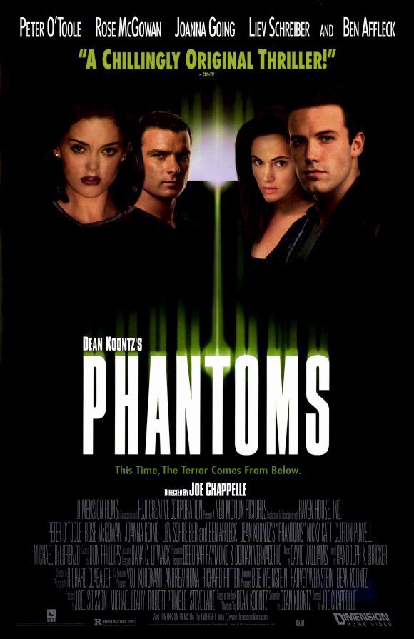 FilmNewsNos's tweet photo. 🎬MOVIE HISTORY: 22 years ago today, January 23, 1998, the movie ‘Phantoms’ opened in theaters!
#PeterOToole #RoseMcGowan @joannagoing1 #LievSchreiber #BenAffleck #NickyKatt #CliftonPowell #RickOtto #ValerieChow #AdamNelson #JohnHammill https://t.co/DL7guGfsN9