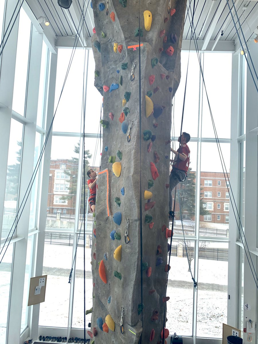MrsSommerWMS's tweet photo. Enjoyed our time at the UCM Rec this week! These WMS students earned a morning of rock wall climbing, volleyball, basketball, ping pong, and more for their Respectful, Responsible, and Safe behavior at WMS. Thank you @BethRutt and @UCentralMO! @UCMPresident #TigersWMS #WMSLevelUp https://t.co/B6tpkXRs42