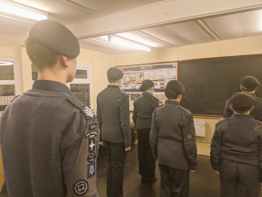 Tonight our Junior Cadets perfected their drill moves, whilst others cadets took part in group planning exercises #problemsolving #drill #aircadets #whatwedo