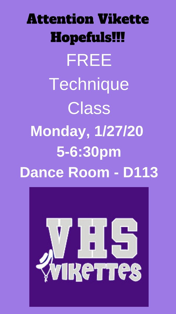 VinesVikettes's tweet photo. Our next free tryout prep class is Monday, January 27th from 5-6:30pm.  Come join us for some fun dancing and get ready for the upcoming tryouts!! https://t.co/AuT7UbOwIe